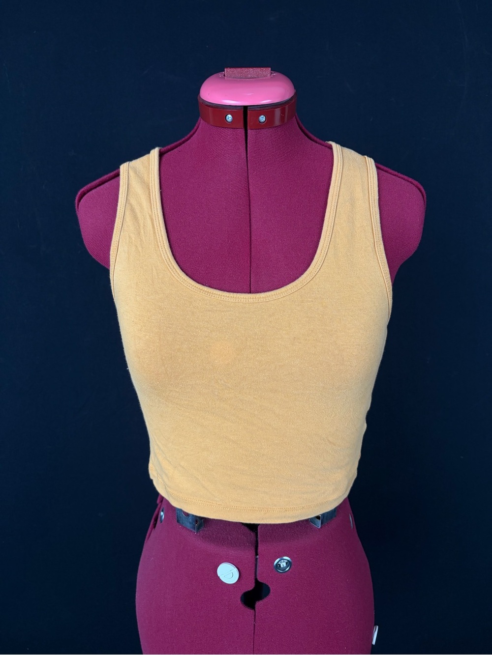 Zenana Outfitters Mustard Yellow Crop Tank